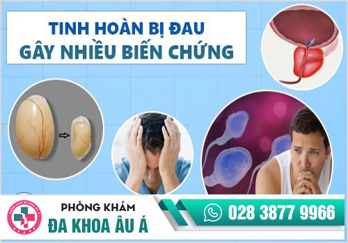 Nhiều biến chứng nguy hiểm khi tinh hoàn bị đau