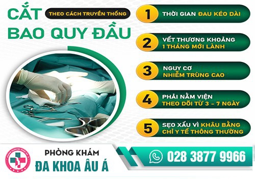 Cắt bao quy đầu truyền thống