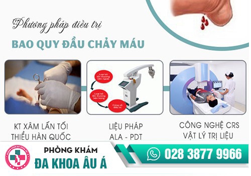 Bao quy đầu bị chảy máu nên điều trị bằng cách nào