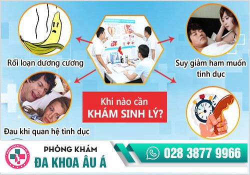 Khám sinh lý ngay khi có những dấu hiệu cơ bản như trên là rất quan trọng