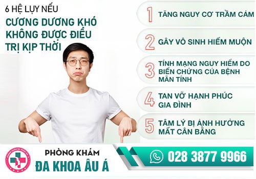 rối loạn cương dương có nguy hiểm không?
