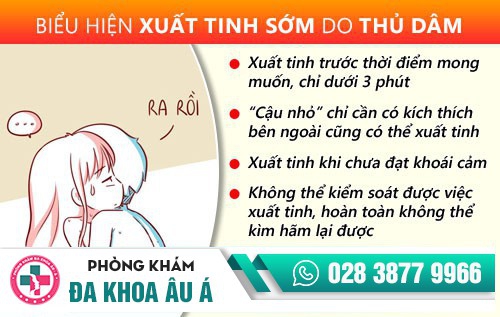 DẤU HIỆU XUẤT TINH SỚM Ở NAM