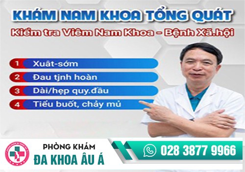 Khám ngoại khoa nam để bảo vệ sức khỏe cho chính bản thân