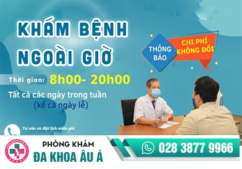 phòng khám ngoài giờ đa khoa âu á