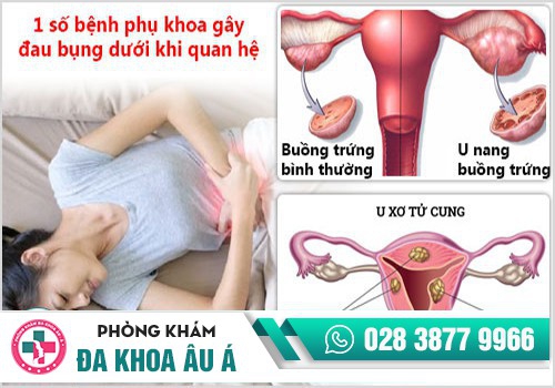 đau bụng dưới khi quan hệ
