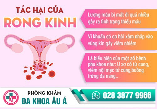 TÁC HẠI CỦA BỆNH RONG KINH