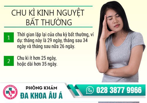 NGUYÊN NHÂN NÀO KHIẾN KINH NGUYỆT KHÔNG ĐỀU?