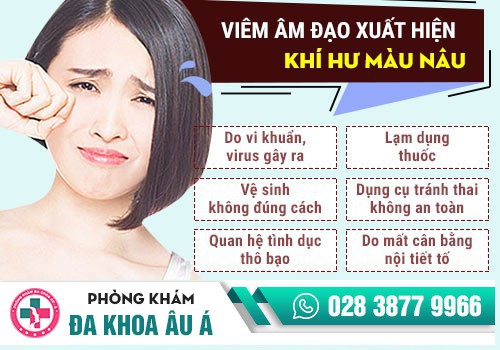 Huyết trắng màu nâu là bị gì?