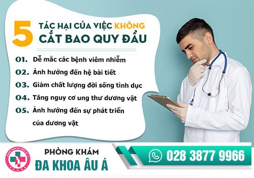 NGUY HẠI CỦA VIỆC KHÔNG CẮT BAO QUY ĐẦU